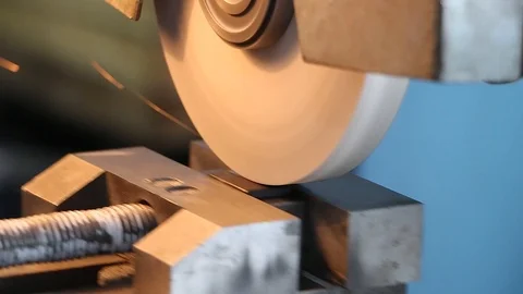 Machining of the part on the grinding machine Stock Footage 90419053