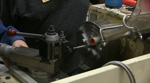 Machining a Part Medium Shot Stock Footage 57464267