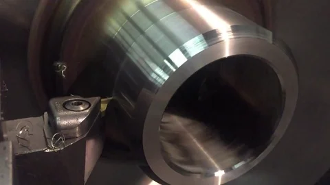 Machining process, Industrial video. Vidéo 71952397