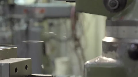 Machining in slow motion Stock Footage 45416794