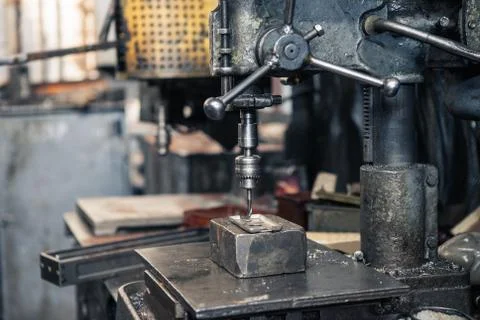 Machining tool drill Stock Photos