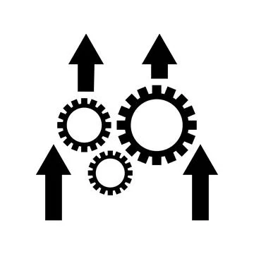 Machinist, adapt, inprocessing icon. Black vector graphics. Stock Illustration