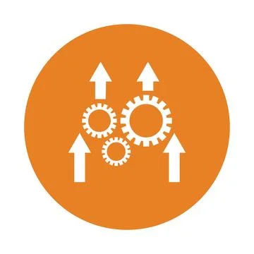 Machinist, adapt, inprocessing icon. Orange color vector EPS. Stock Illustration