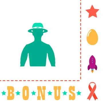 Macho computer symbol Stock Illustration