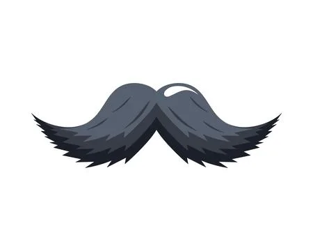 Macho mustache accessory Stock Illustration