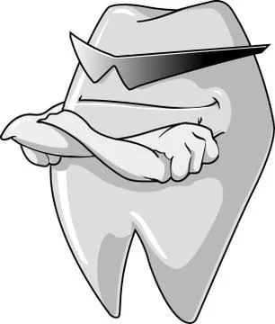 Macho tooth guard Stock Illustration