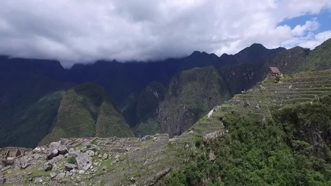 Machu Picchu Aerial View Stock Footage 85277277