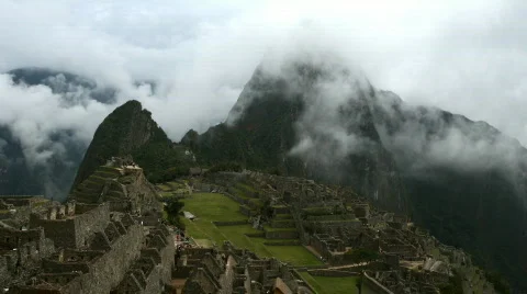 Machu Picchu in the Clouds Stock Footage