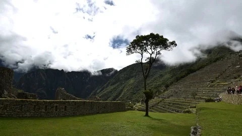 Machu Picchu courtyard timelapse Stock Footage 72189116