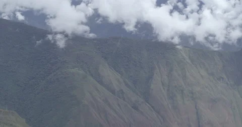 Machu Picchu Landscape Mountain Clouds 4K Stock Footage 138186011