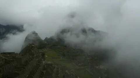 Machu Picchu Mist Stock Footage 235804