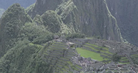 Machu Picchu Mountain with Ruins 4K Stock Footage 138183653