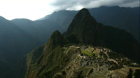 Machu Picchu Panorama Stock Footage
