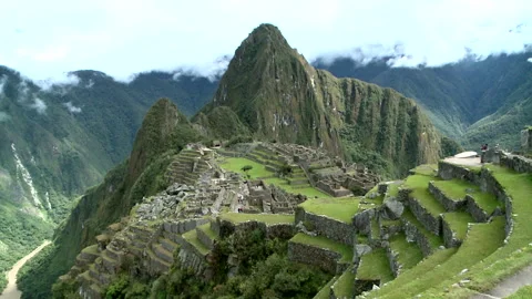 Machu Picchu: A Panoramic View Stock Footage 327572805