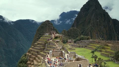 Machu Picchu Peru Moving Time Lapse Stock Footage 208953713