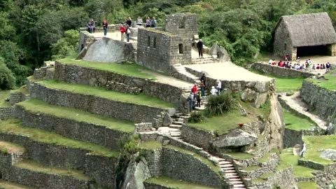 Machu Picchu Ruins Video stock 327572811