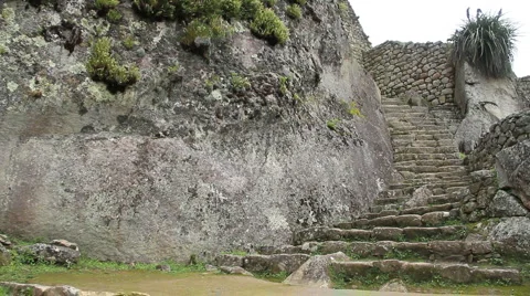 Machu Picchu Steps Stock Footage 2693226