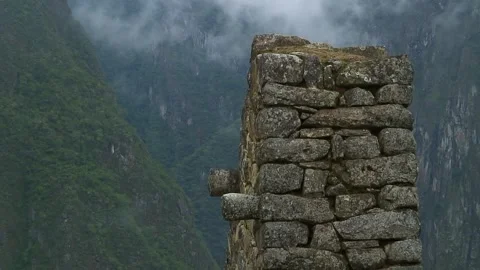 Machu Picchu stonework Video stock 305313324