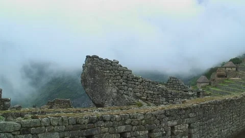 Machu Picchu stonework Video stock 305314628