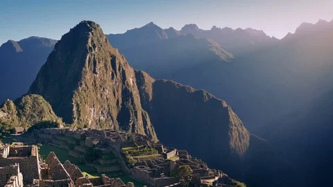 Machu Picchu At Sunrise Stock Footage 78046910