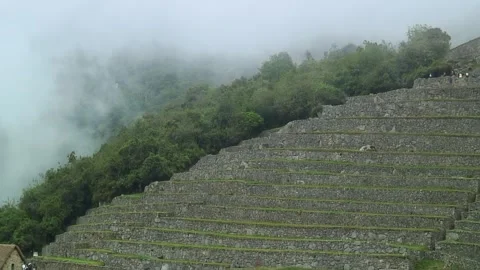 Machu Picchu terraces. Video stock 305313323