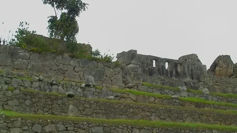 Machu Picchu terraces Video stock 305314635