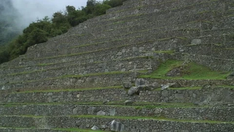 Machu Picchu terraces Video stock 305314906