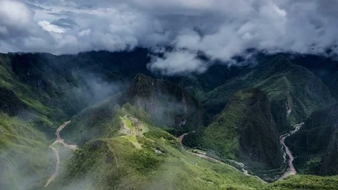 Machu Picchu Time Lapse, Peru Stockbeeldmateriaal 81994098