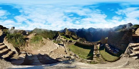 Machu Picchu - VR 360 - Time Lapse Video stock 84906082