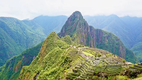 Machu Pichu Overview Stock Footage 85393984