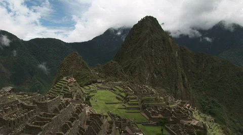 Machu Pichu Tilt down Stock Footage 311146