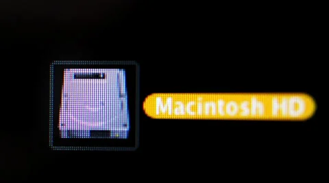 Macintosh Hard Drive icon Stock Footage 37987234