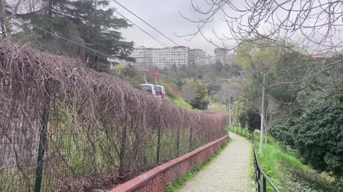 The Macka-Taksim cable car line. Istanbul Province. Stock Footage 305150416