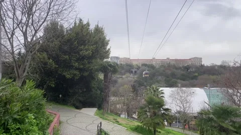 The Macka-Taksim cable car line. Istanbul Province. Stock Footage 305150529