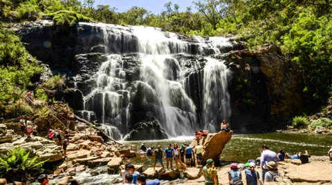 MacKenzie waterfall Stock Footage 33713712