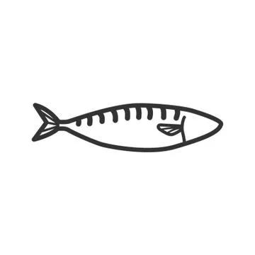 Mackerel Fish Illustrazione stock