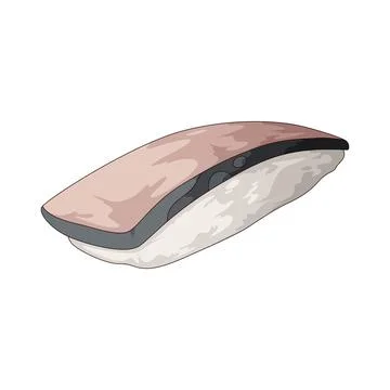 Mackerel nigiri illustration Stock Illustration