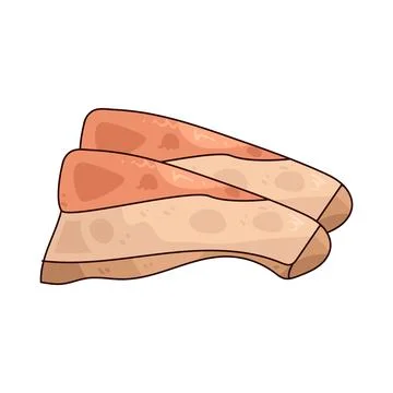 Mackerel sashimi illustration Stock Illustration