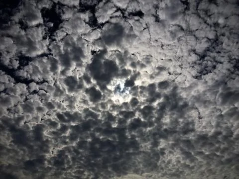 Mackerel sky Foto stock
