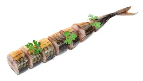 Mackerel sliced Stock Photos