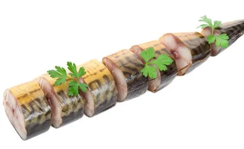 Mackerel sliced Stock Photos