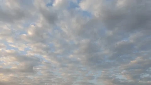 Mackerel white cloud floating in the sky Stock Footage 167538606