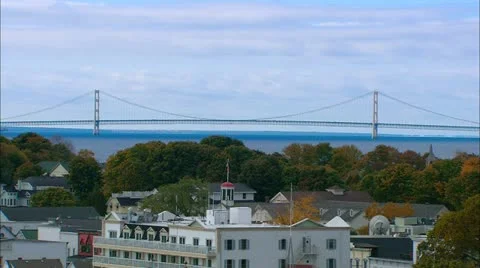 Mackinac Skyscape Stock Footage 21356912