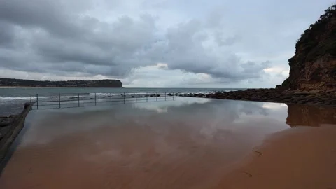 Macmasters rock pool Stock Footage 306591498