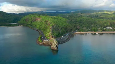 Maconde Viewpoint. Mauritius island, view of the Cape with the monument to 動画素材 169762943
