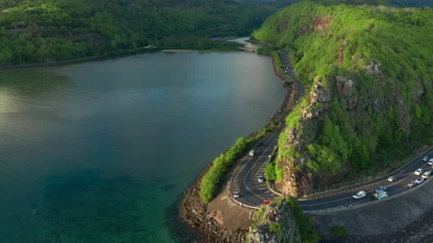 Maconde Viewpoint. Mauritius island, view of the Cape with the monument to 動画素材 171650677
