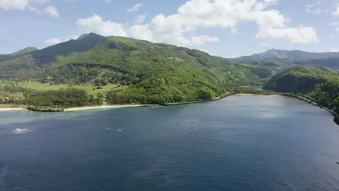 Maconde Viewpoint. Mauritius Island, View Of The Cape With The Monument To Stock Footage 199449073