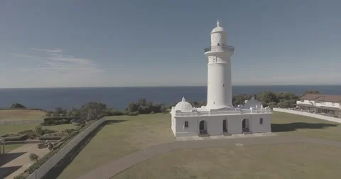 Macquries Lighthouse Stock Footage