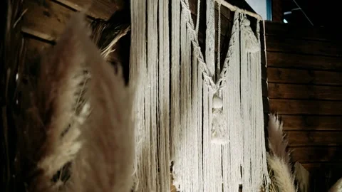 Macrame boho style close-up of the product Stock-Footage 305694614