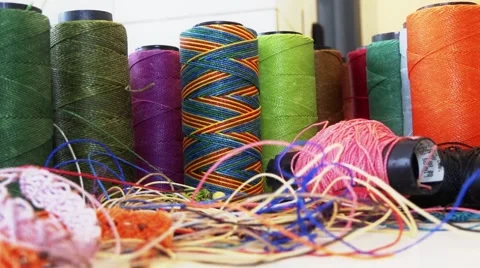 Macrame Cords and Accessories, Zoom Out Stock Footage 65480568
